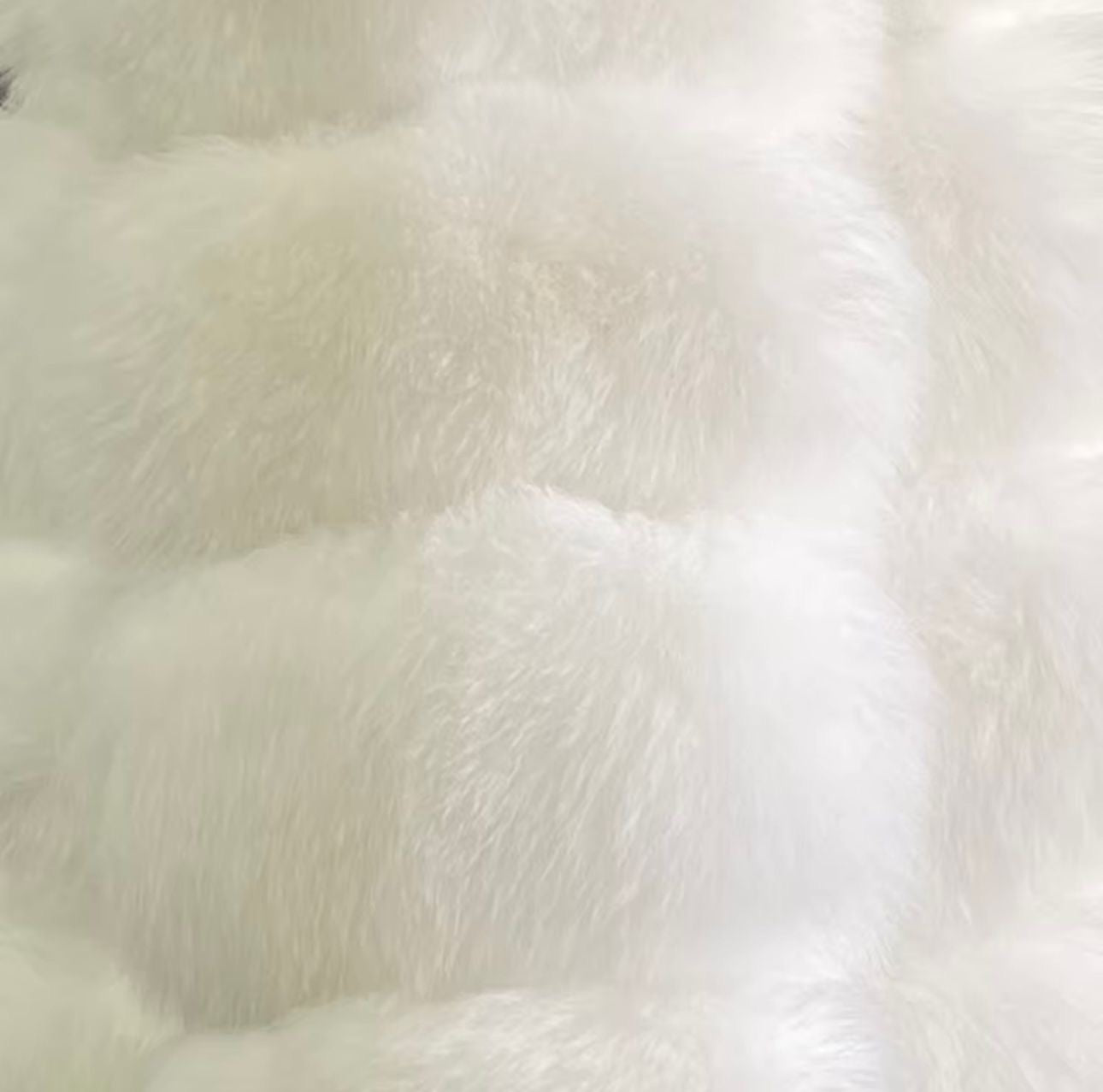 Premium Caramel Brown Fox fur hooded coat