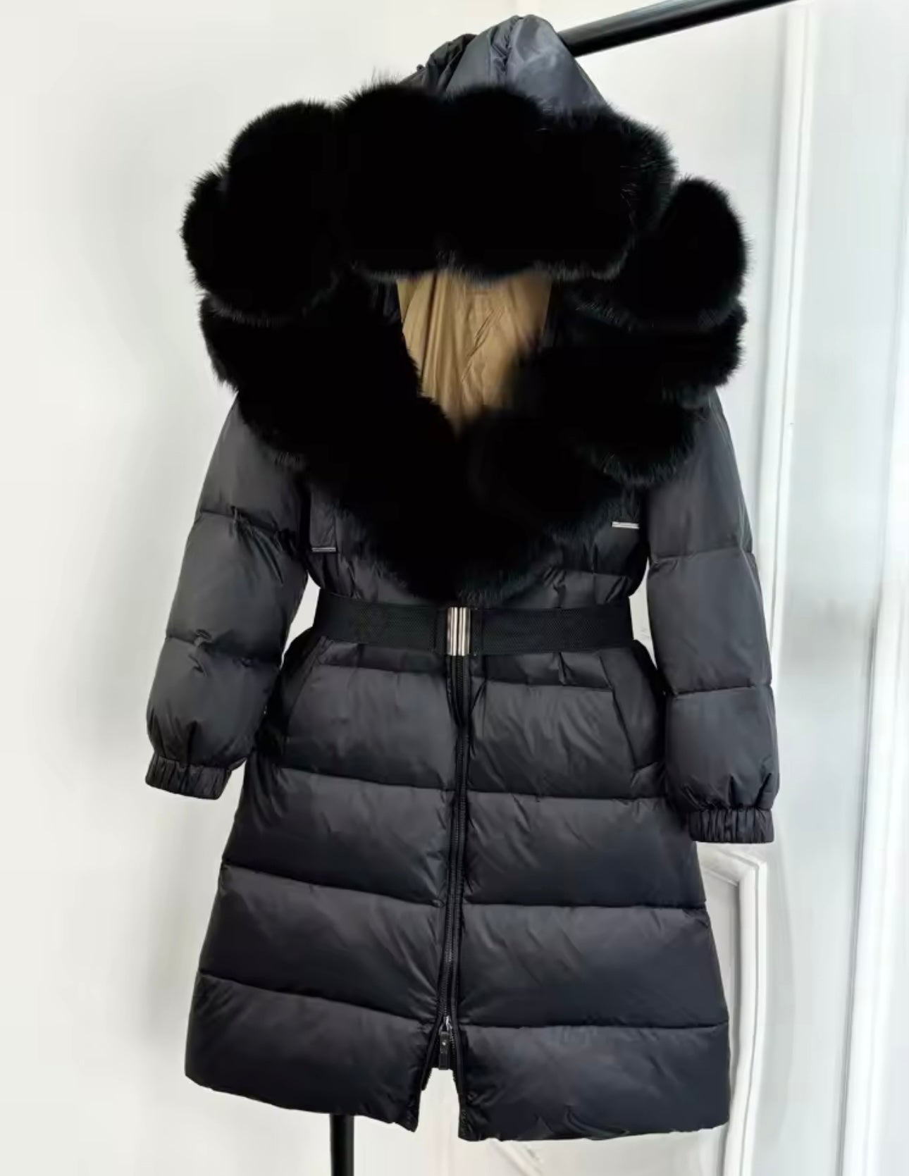 Black fox Fur coat