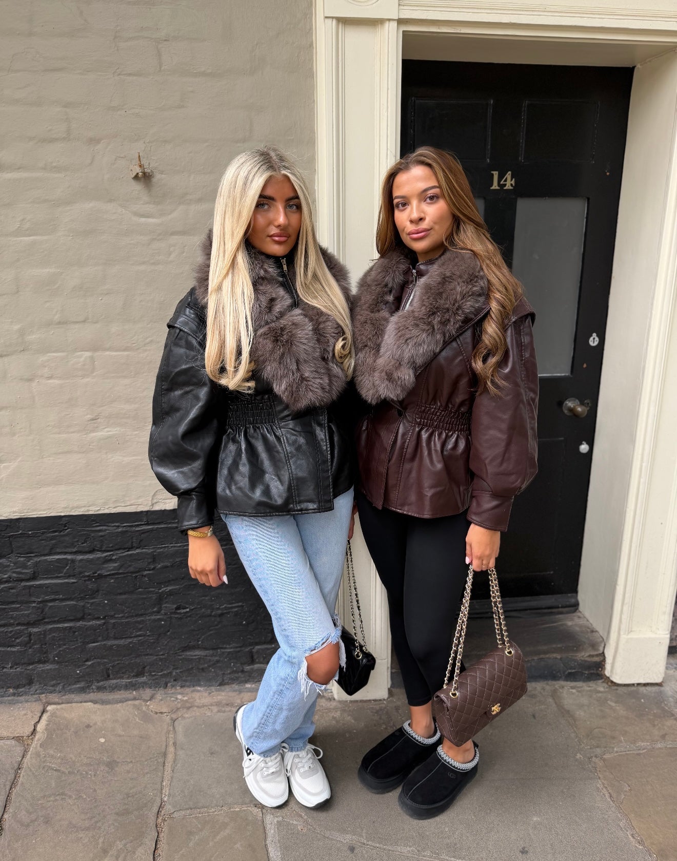 Noir mocha fox fur jacket