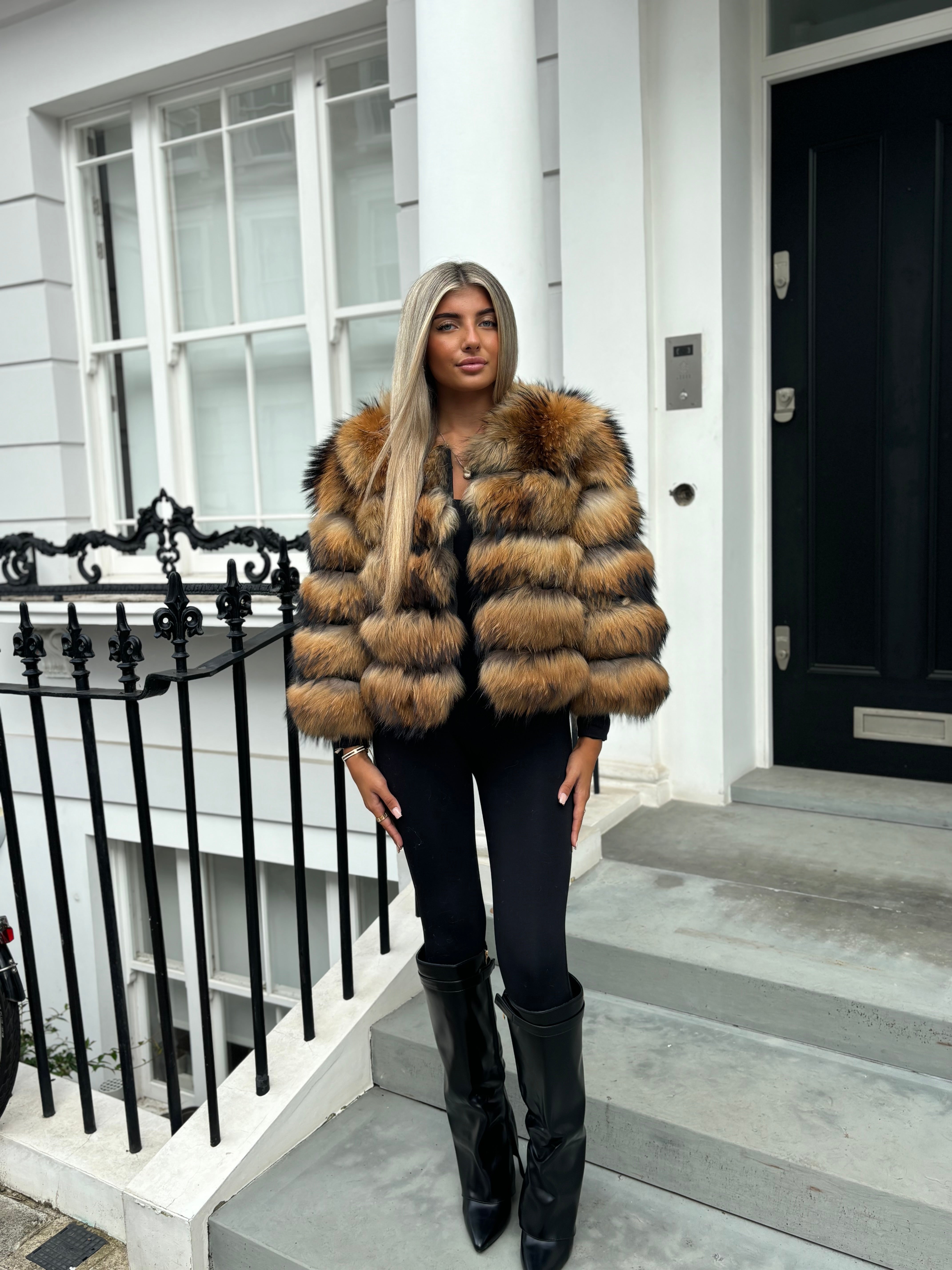 Premium Racoon brown Fur coat – FUREVER