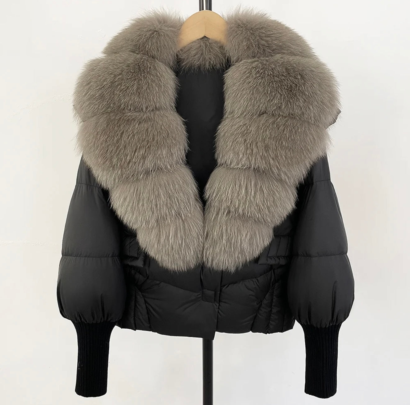 Black Ash Fox Puffer