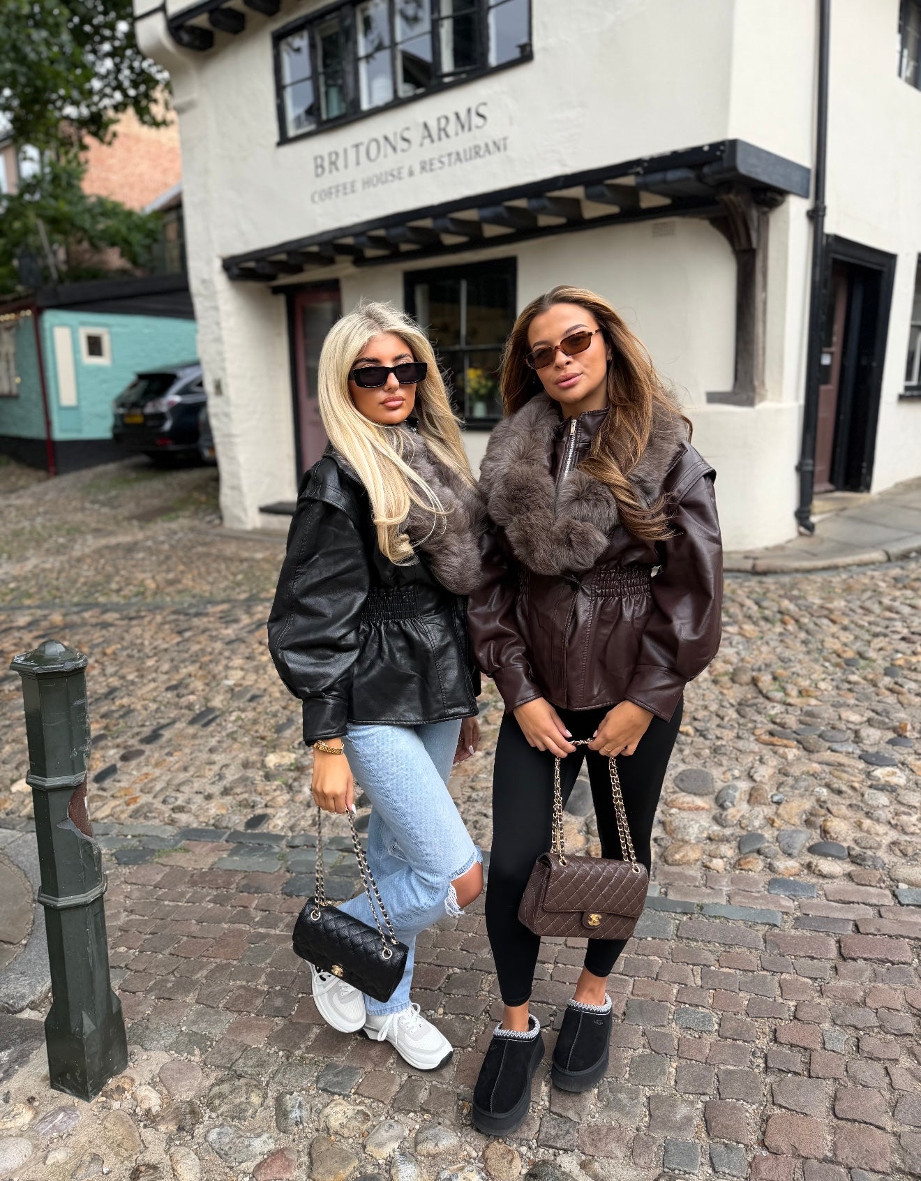 Coffee Fox Fur Jacket